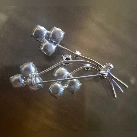 Pink Rhinestone Brooch - Picture 2 of 2